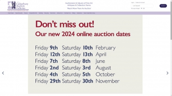thecanterburyauctiongalleries.com screenshot 2025-06-13 13:49:54