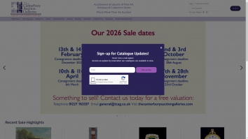 thecanterburyauctiongalleries.com screenshot 2026-02-03 07:59:53