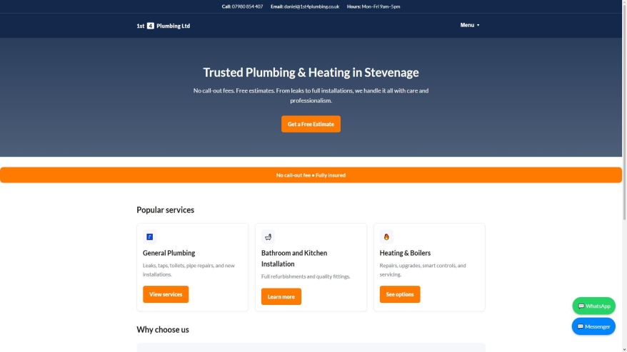 1st4plumbing.co.uk SHOT 2026-07-21 14:27:23
