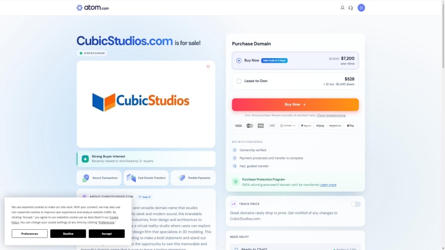 CUBIC Studios Limited atom.com SHOT 2026-06-12 20:56:41 atom.com SHOT 2026-06-12 20:56:41