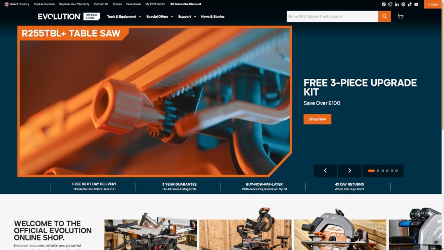 evolutionpowertools.com SHOT 2026-08-27 11:31:15