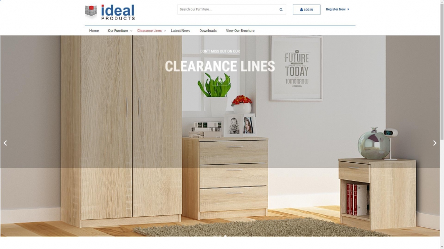 Screenshot of Ideal Productsltd website