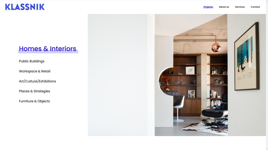 Screenshot of The Klassnik Corporation website