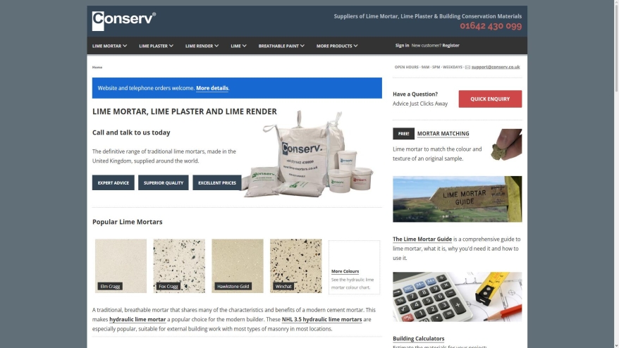 Lime Mortar, Lime Plaster, Lime Render, Lime | Conserv lime-mortars.co.uk SHOT 2026-08-27 08:56:54 lime-mortars.co.uk SHOT 2026-08-27 08:56:54