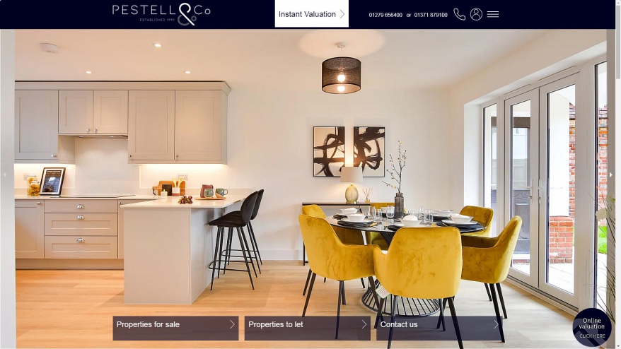 Screenshot of Pestell & Co, Great Dunmow website