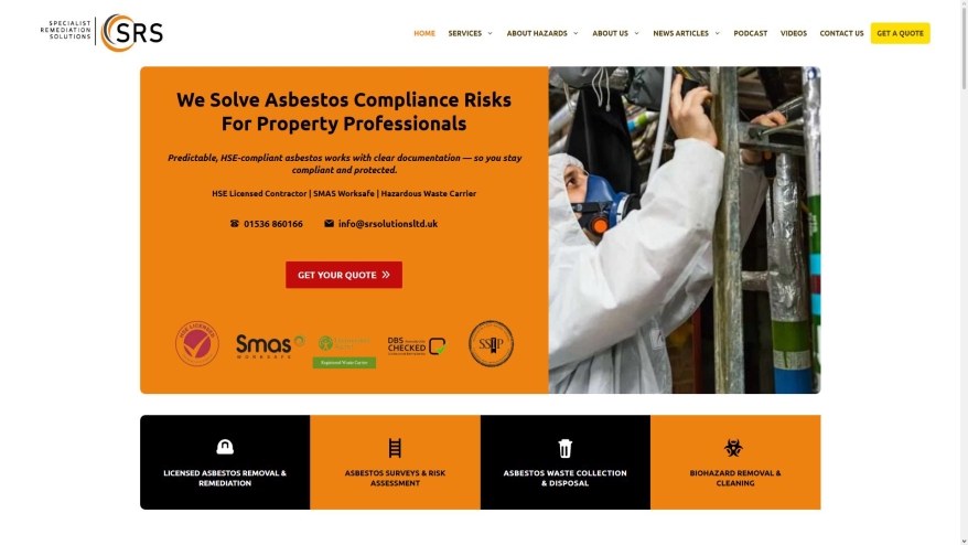 Specialist Remediation Solutions srsolutions.uk SHOT 2026-07-29 09:37:14 srsolutions.uk SHOT 2026-07-29 09:37:14