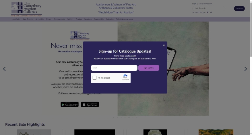thecanterburyauctiongalleries.com