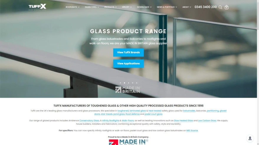 Toughened Glass | Leading UK Manufacturers & Suppliers | TuffX Glass tuffxglass.co.uk SHOT 2026-06-25 16:37:22 tuffxglass.co.uk SHOT 2026-06-25 16:37:22