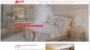 Screenshot of Accord Estates Limited website
