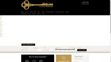 Screenshot of 1st Choice Properties website