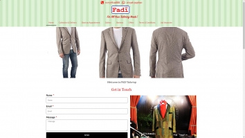 Screenshot of Fadi Tailoring  For Suits Making and Clothes Alterations Tailors in Surrey website