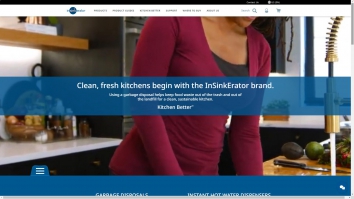 Screenshot of InSinkErator website
