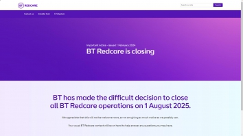 Screenshot of Redcare website