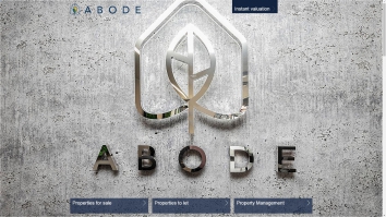 Screenshot of Abode website