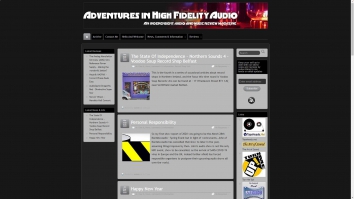 Screenshot of Adventures in Hifi Audio website