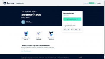 Screenshot of Haus website