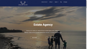 Screenshot of Alexander Russell Estate Agents, Kent website