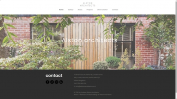 Screenshot of Alston Architects website