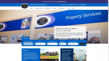 Screenshot of Anderson, Shaw & Gilbert Ltd Estate Agents in Inverness - Sales website
