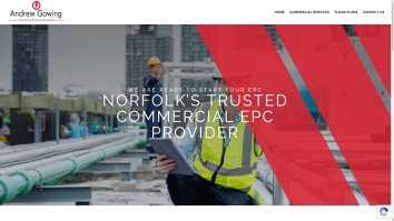 Screenshot of Andrew Gowing Home Inspections website