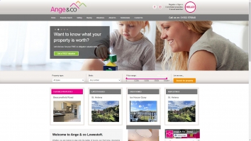 Screenshot of Ange Co, Lowestoft website