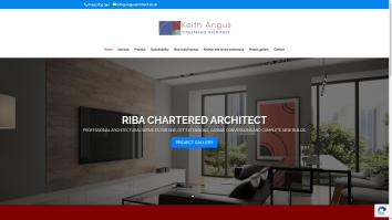 Screenshot of Keith Angus Architect website