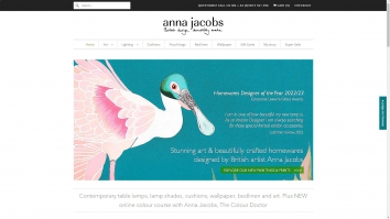 Screenshot of Anna Jacobs website