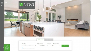 Screenshot of Annan Solicitors & Estate Agents website