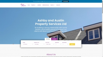 Screenshot of Ashby and Austin Property Services website