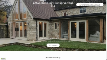 Screenshot of Aston Building & Conservation Ltd website