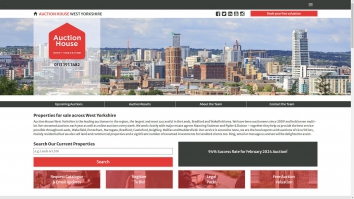 Screenshot of Auction House, West Yorkshire - Property Auctioneers website