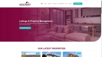 Screenshot of Austin Property Management Services Ltd Letting Agents in Derby website