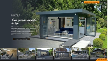 Screenshot of Bakers Garden Buildings website