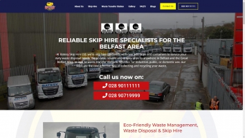 Screenshot of Batesy Skip Hire Ltd website