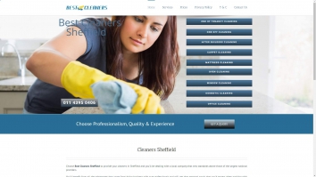 Screenshot of Best Cleaners Sheffield | The cleaners you need in Sheffield website