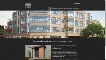 Screenshot of Beverley Homes website