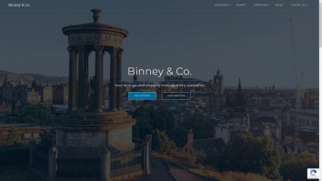 Screenshot of Binney & Co. | Lettings and Property Management Specialists website