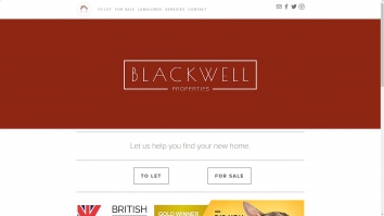 Screenshot of Blackwell Properties website