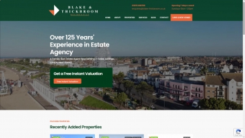 Screenshot of Blake & Thickbroom - Estate Agent In Clacton website