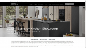 Screenshot of Barnsley Kitchen Showroom- Modern Fitted Kitchen Experts website