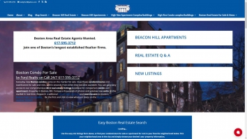 Screenshot of Boston RE Condos website