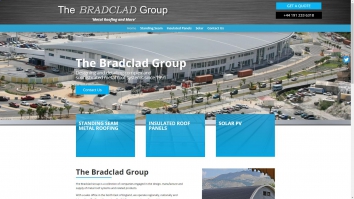 Screenshot of Bradclad Limited website