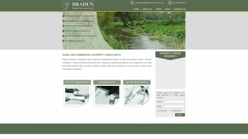 Screenshot of Braden Chartered Surveyors website