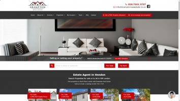 Screenshot of Brampton Real Estate website
