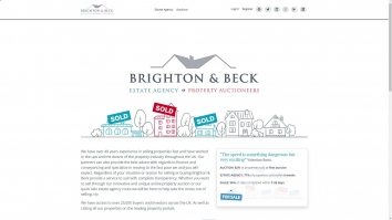 Screenshot of Brighton & Beck website