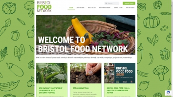 Screenshot of Bristol Food Network website
