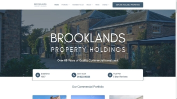 Screenshot of Brooklands Property Holdings website
