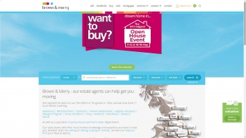 Screenshot of Brown Merry website