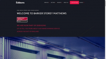 Screenshot of Barker Storey Matthews, CB3 website