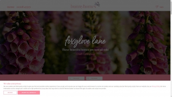 Screenshot of Bunnyhomes - Foxglove Lane website